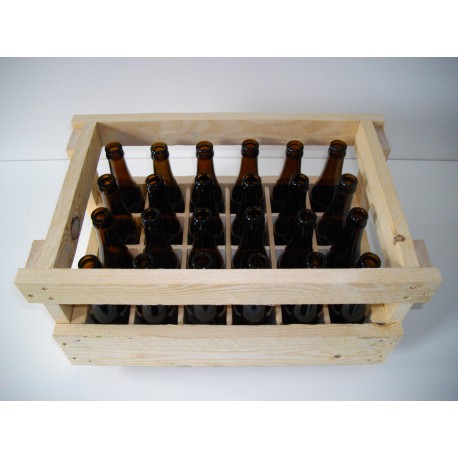 Casier En Bois Pour Bouteilles De Bi res 24x33cl Bouteilles Vichy long 