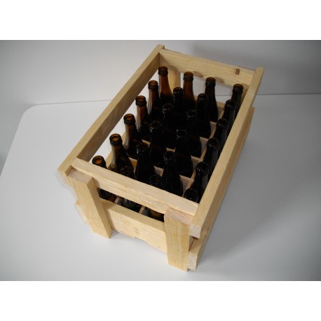 Casier En Bois Pour Bouteilles De Bi res 24x33cl Bouteilles Vichy long 