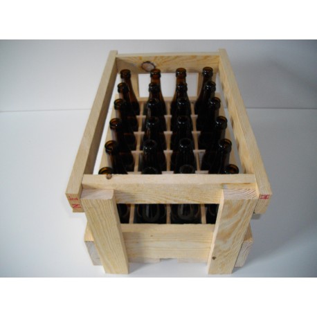 Casier En Bois Pour Bouteilles De Bi res 24x33cl Bouteilles Vichy long 